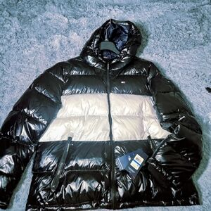 Tommy Hilfiger Black and White Puffer Jacket